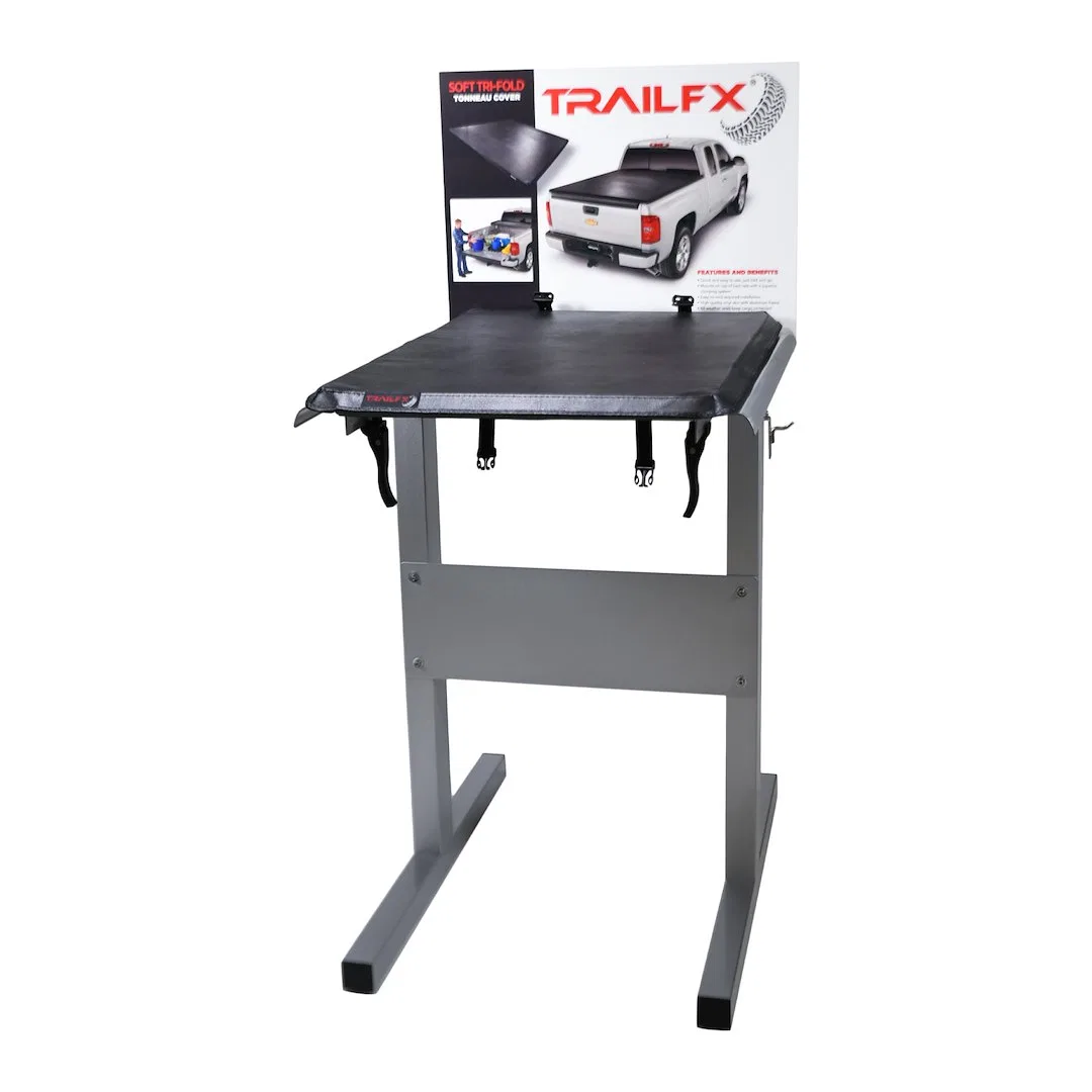 TFX9002 – TRAILFX Point Of Purchase Display, Soft Tri-Fold Tonneau Cover Display With Stand
